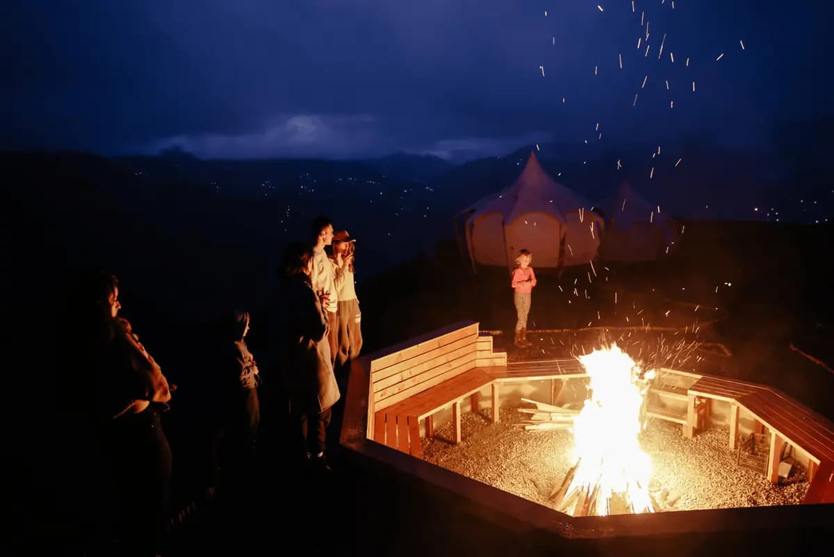 Sauna, bonfire, mountains — the connection layer